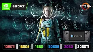 Returnal | 1050 Ti | 1650 S | 1660 | 2060 S | 3050 | 3060 Ti | R5 5600X (+ Steam Deck)
