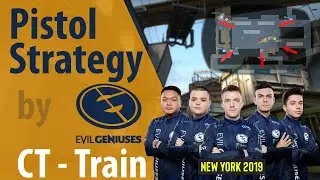 Pistol round Strategy by EVIL GENIUSES on CT side - Train