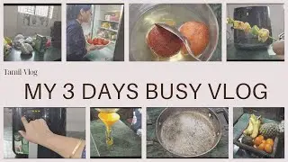 என் பரபரப்பான 3 நாள் வேலைகள்/air fryer recipes/herbal hair oil/grocery &veg organisation