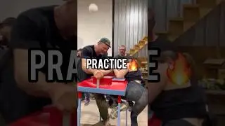 @patrinabrooks VS Devon Larratt practice🚨#devonlarratt #armwrestling #training