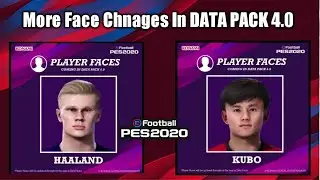 PES 2020 DATA PACK 4.0 Face Changes √ Haarland,Neymar Kubo,CR7 || DLC 4.0 Official Update