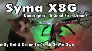 Syma X8G DRONE QUADCOPTER FLYING With A Camera