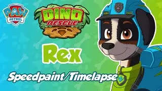 PAW Patrol 'Dino Rescue' - Rex (Speedpaint/Timelapse)
