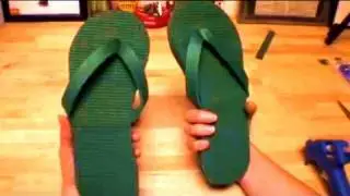 How to make Flip Flops from a Yoga Mat, Threadbanger