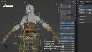 Ciri from Witcher - Character Rigging in Blender by Auleek