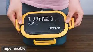 Fiambrera Portátil, Térmico Lunch Box Gran Capacidad 1200ml