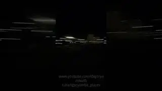 Барнаул ночью (вид из окна автобуса)