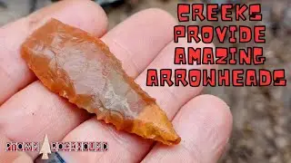 Creeks Provide Amazing Arrowheads,  ARROWHEAD HUNTING IN MISSOURI 2023 #ptownrockhound