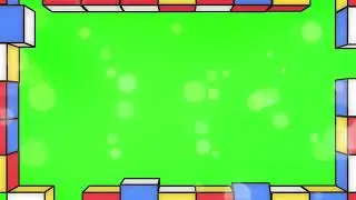 CUTE ANIMATED CUBE BOX SHAPES POP OVERLAY GREEN SCREEN