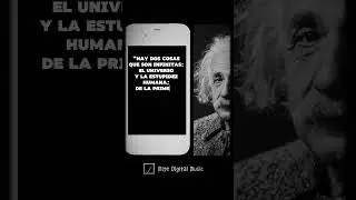 Hay dos cosas... Grandes Frases “Albert Einstein” #frases #motivacion #viralvideo #music #shortsclip