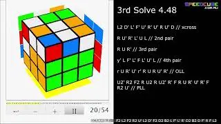 4.36 Rubik's Cube WORLD RECORD Average by Yiheng Wang