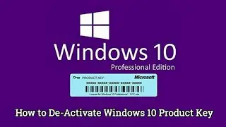 How to De-Activate windows 10 product/license key 2020 I Very simple way I Foxweb
