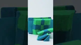 Kinetic Sand ASMR Satisfying Cube Slice #shorts #kineticsand
