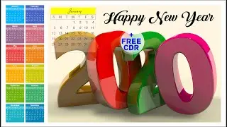 How to Design & Download Calendar 2020 with free CDR by 