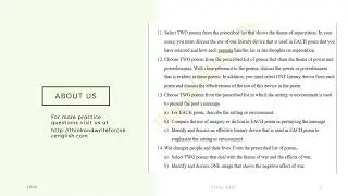 Sample questions for CSEC Poetry (Selected poems from World of poetry)