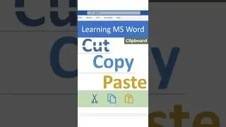 Cut Copy Paste in MS Word | How to Copy Paste in MS Word 