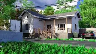 House In Forest In Blender Free Project File 