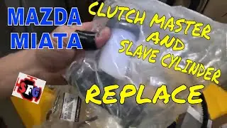 Mazda Miata Clutch Master and Slave Cylinder replacement.