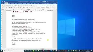In HTML  input height and width attributes