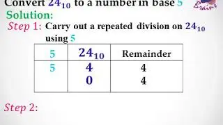 NUMBER BASE - CONVERSION OF BASE TEN TO OTHER BASES