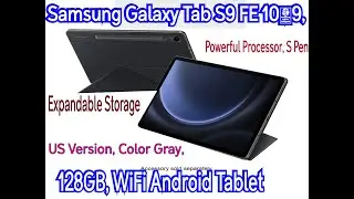 Samsung Galaxy Tab S9 FE 10.9, 128GB, Large Display, Long Battery Life, Powerful Processor, S Pen