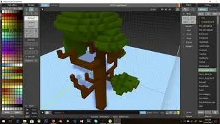 [Magica Voxel] Speed modeling trees bushes UFO and some wrecked vehicles