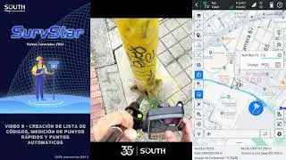 Tutorial SurvStar - Video 9 - Creación de lista de códigos, medición de puntos rápidos y automáticos