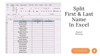 Paano Paghiwalayin ang First at Last Name sa Excel | Split First and Last Name in Excel