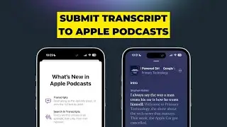 How to submit your transcript to Apple Podcasts