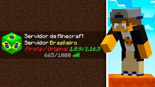 NOVO SERVIDOR BRASILEIRO DE MINECRAFT!!