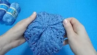Вязание спицами. Шапочка 