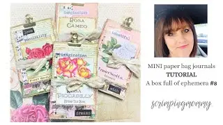 Mini paper bag journals