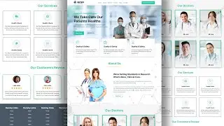 Create Hospital management website with html css | part 7