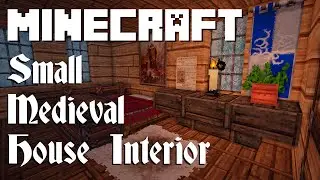 Minecraft Tutorial: Small Medieval House Interior