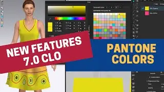 Pantone Color Integration in CLO3D version 7.0