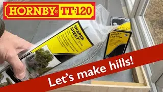 Building a Hornby TT 120 model railway 5 - Landscape surface / hills / mountains