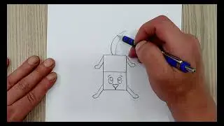 6 different animal drawings from the letter E