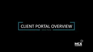 Client Portal Overview