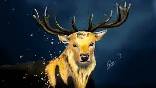 Youtube Short - Digital Art Deer