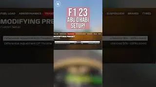 #F123 Abu Dhabi Setup! 🏎️ #shorts