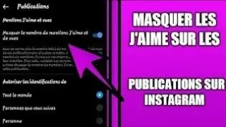 comment masquer ses j'aimes sur Instagram 2022
