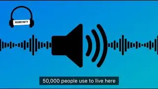 50,000 people used to live here sound effect