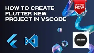 How to create a flutter new Project using vs code | Code Lounge | Flutter | VScode