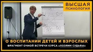 О воспитании детей и взрослых. Фрагмент очной встречи курса Хозяин Судьбы.  Высшая психология. 18+