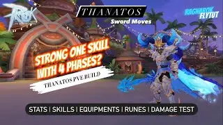 Ragnarok Mobile | Thanatos - Sword Moves (Full Build + Dmg Test on Dummy) #ROM #RMCL #TWOA