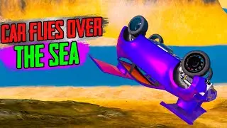 beamng drive - SHOCK! A FLYING CAR? HOW LONG WILL IT FLY?