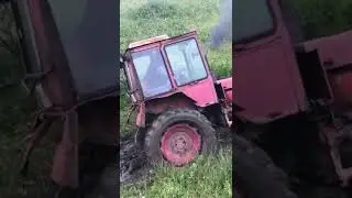 Жёсткий офф роуд на советском тракторе Т-25А. Совсем скоро новые трактора в кадре, не пропустите!!!