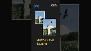 How to blend 2 layers in photoshop #shorts #designer #creative e