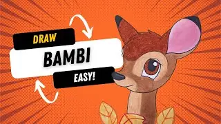 B is for Bambi: Step-by-Step Bambi Drawing Tutorial for Kids!