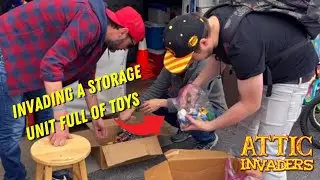 Toy Hunting in a STORAGE UNIT full of VINTAGE TOYS (Attic Invaders Ep 5)